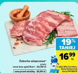 Carrefour Market Żeberka wieprzowe płaty oferta