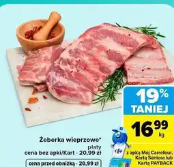 Carrefour Żeberka wieprzowe płaty oferta