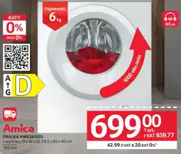 Selgros Pralka Amica NWAS610DL oferta