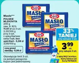 Carrefour Masło Polskie Mlekovita oferta