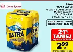 Carrefour Market Piwo Tatra Jasne oferta