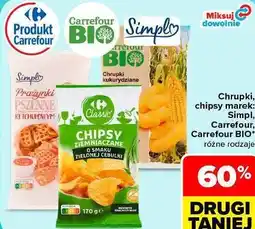 Carrefour Chrupki, chipsy Simpl, Carrefour, Carrefour BIO oferta
