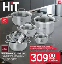 Selgros Komplet garnków 11 części Sendo Gerlach oferta
