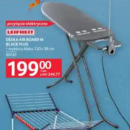 Selgros Przyłacze elektryczne LEIFHEIT DESKA AIR BOARD M BLACK PLUS oferta