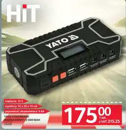 Selgros Yato powerbank rozruchowy 12 000 mah oferta