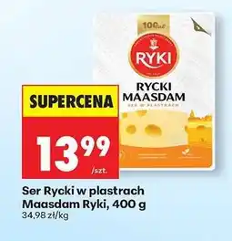 Biedronka Ser Rycki w plastrach Maasdam Ryki 400 g oferta