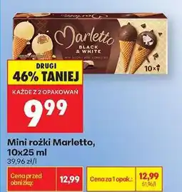Biedronka Mini rożki Marletto, 10x25 ml oferta