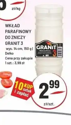 Sedal Wkład parafinowy do zniczy Granit 3 oferta