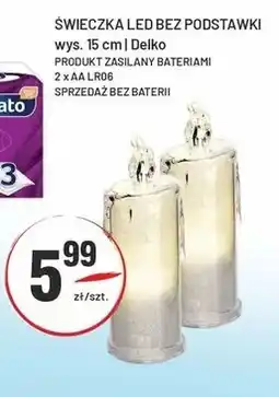 Sedal Świeczka LED bez podstawki Delko wys. 15 cm oferta