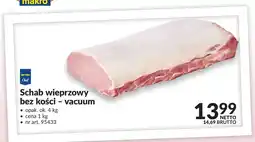 Makro Schab wieprzowy bez kości vacuum Metro Chef oferta