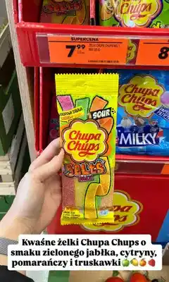 Biedronka Żelki kwaśne Chupa Chups Belts Mix oferta
