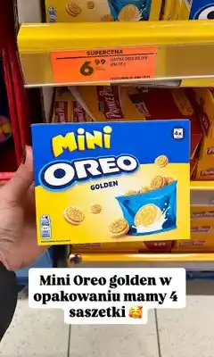 Biedronka Ciastka Oreo Golden Mini oferta