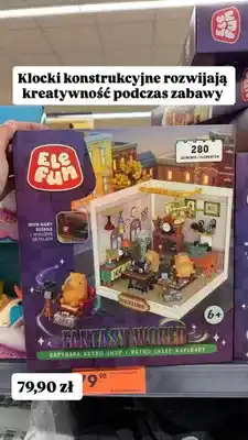 Biedronka Klocki konstrukcyjne Elefun Fantasy World Retro Sklep Kapibary oferta