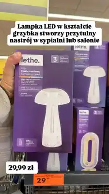 Biedronka Lampka LED grzybek Lethe oferta