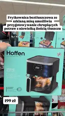 Biedronka Frytkownica beztłuszczowa Hoffen szklana oferta