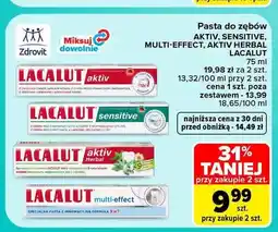 Carrefour Pasta do zębów Aktiv Herbal Lacalut oferta