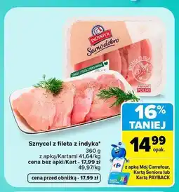 Carrefour Sznycel z fileta z indyka Samo dobro Indykpol oferta