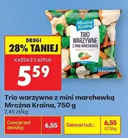 Biedronka Trio warzywne z mini marchewką Mroźna Kraina 750 g oferta