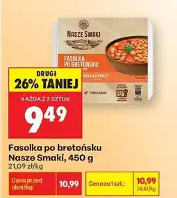 Biedronka Fasolka po bretońsku Nasze Smaki, 450 g oferta