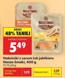 Biedronka Naleśniki z serem lub jabłkiem Nasze Smaki, 400 g oferta