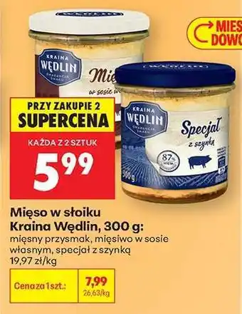 Biedronka Mięso w słoiku Kraina Wędlin, 300 g oferta