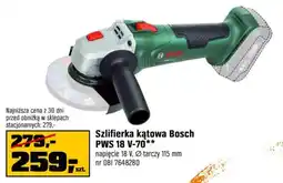 OBI Szlifierka kątowa Bosch PWS 18 V-70 oferta