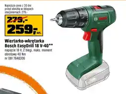 OBI Wiertarko-wkrętarka Bosch EasyDrill 18 V-40 oferta