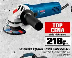 OBI Szlifierka kątowa Bosch GWS 750-125 oferta