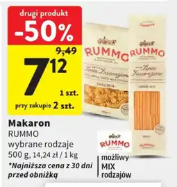 Intermarche Makaron RUMMO wybrane rodzaje oferta