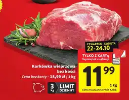 Intermarche Karkówka wieprzowa bez kości oferta
