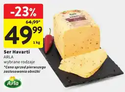 Intermarche Ser Havarti Arla wybrane rodzaje oferta