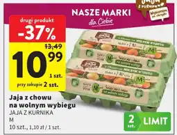 Intermarche Jaja z chowu na wolnym wybiegu JAJA Z KURNIKA oferta