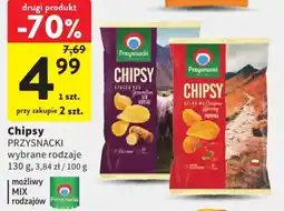 Intermarche Chipsy PRZYSNACKI wybrane rodzaje oferta