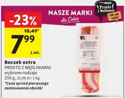 Intermarche Boczek extra PROSTO Z WĘDLINIARNI oferta