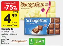 Intermarche Czekolada Schogetten wybrane rodzaje oferta
