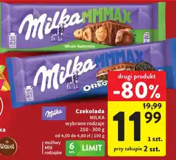 Intermarche Czekolada MILKA wybrane rodzaje oferta