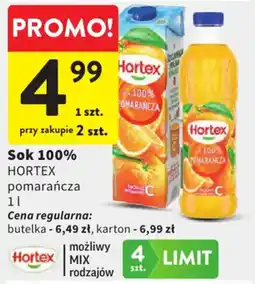 Intermarche Sok 100% Hortex pomarańcza oferta