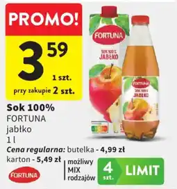 Intermarche Sok 100% FORTUNA jabłko oferta