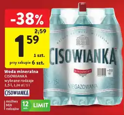 Intermarche Woda mineralna CISOWIANKA oferta