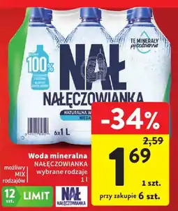 Intermarche Woda mineralna NAŁĘCZOWIANKA oferta