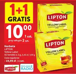 Intermarche Herbata LIPTON Yellow Label oferta