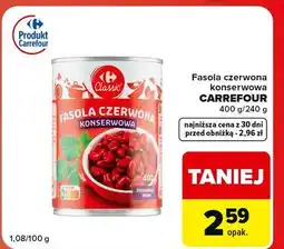 Globi Fasola czerwona konserwowa Carrefour Classic oferta