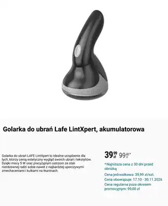 Golarka do ubrań Lafe LintXpert, akumulatorowa