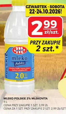 Top Market Mleko Polskie 2% Mlekovita oferta