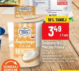 Polomarket Śmietana Mleczna Polana 18% oferta