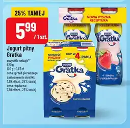 Polomarket Jogurt pitny Gratka 4-pak truskawkowy oferta