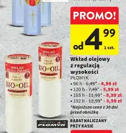 Intermarche Wkład olejowy z regulacją wysokości 96h Płomyk oferta