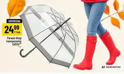 Polomarket Parasol długi transparentny ZaZiZo oferta