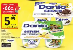 Intermarche Serek Danio o smaku waniliowym 4-pak Danone oferta