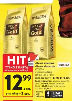 Intermarche Kawa mielona Woseba Mocca Fix Gold oferta